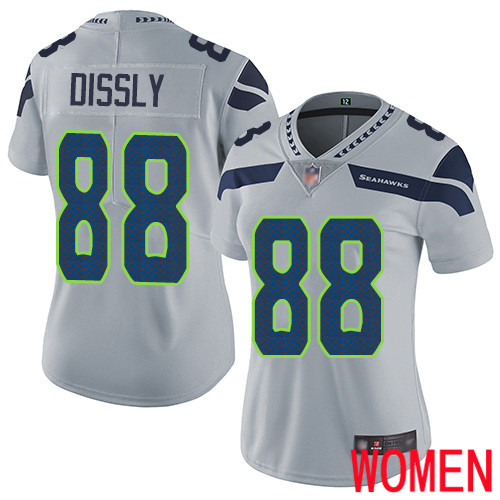 Seattle Seahawks Limited Grey Women Will Dissly Alternate Jersey NFL Football 88 Vapor Untouchable